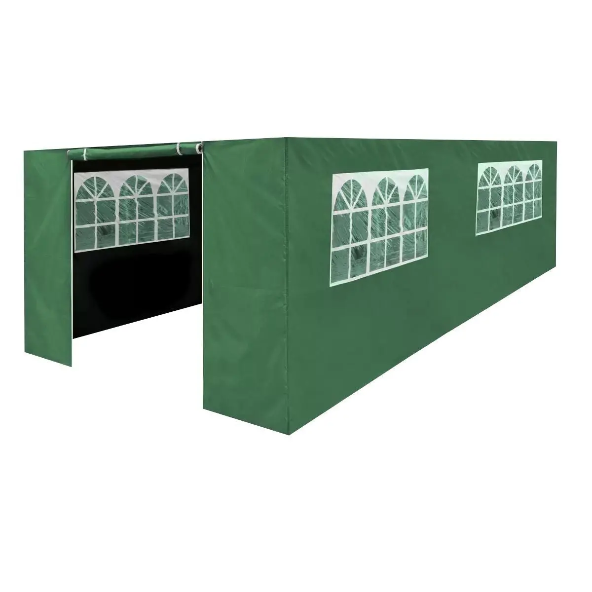 Sealey Dg156 Dellonda Premium Gazebo Side Walls Doors Windows 3 X 6M Dark Green 1
