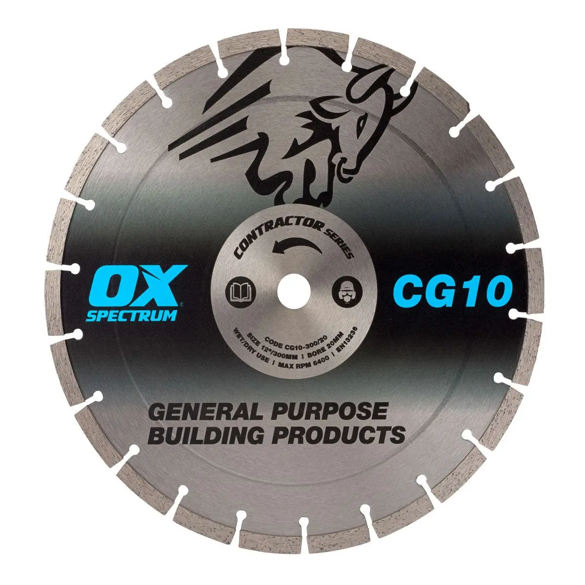 Ox 300/20Mm General Purpose Contractor Diamond Blade Cg10-300/20 1