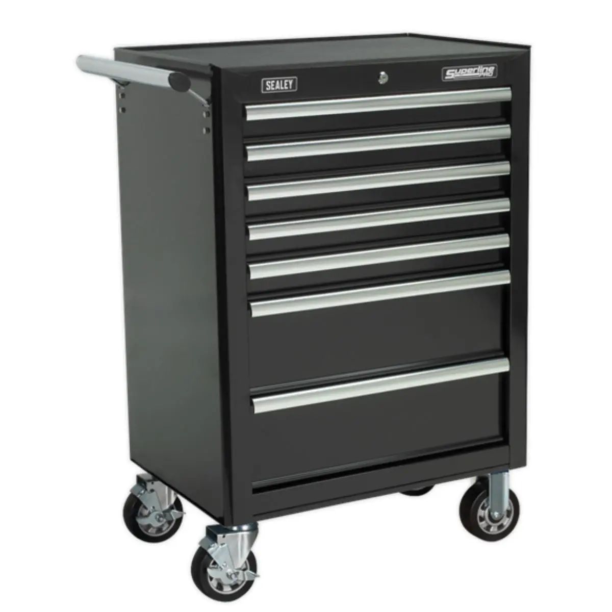 Sealey Ap26479tb Rollcab 7 Drawer With Ball Bearing Runners Black 1