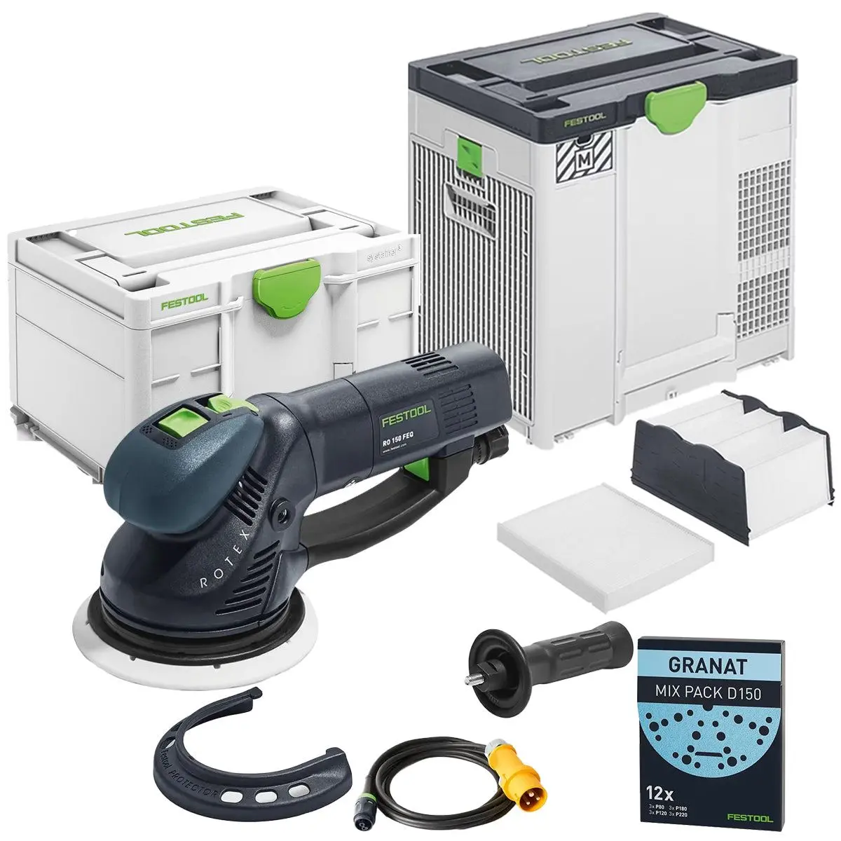 Festool Sys-Air M 110V Gb Air Purifier - 577786 With Rotex 150Mm Geared Eccentric Sander 576021 1