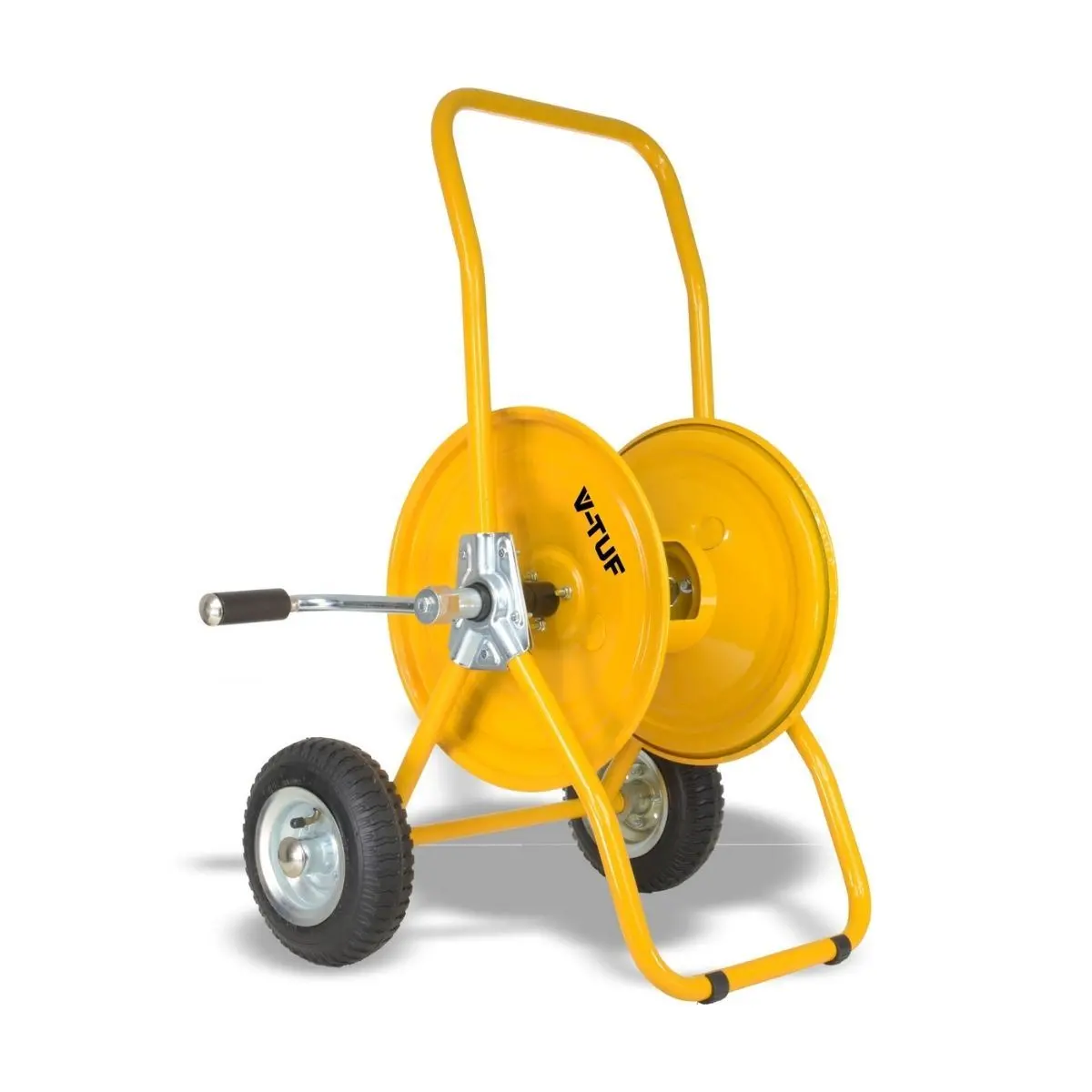 V-Tuf V3.1250 Manual Wind Hose Reel Trolley Holds 50M Of 1/2" Hose For Easy Storage And Mobility 1