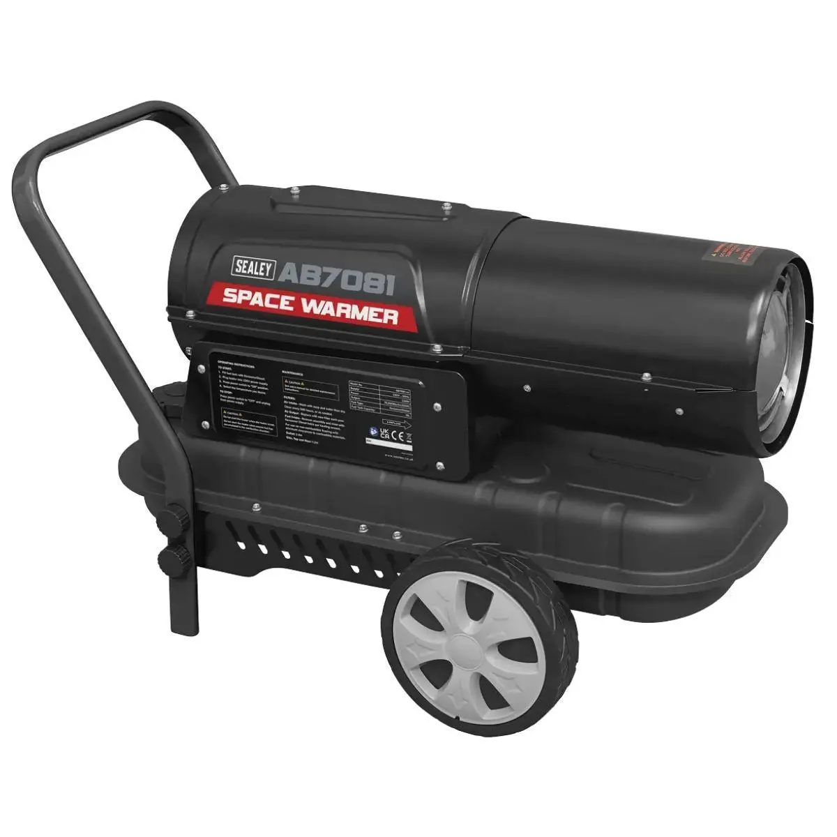 Sealey Ab7081 22L Space Warmer Paraffin Kerosene Diesel Heater 230V 2