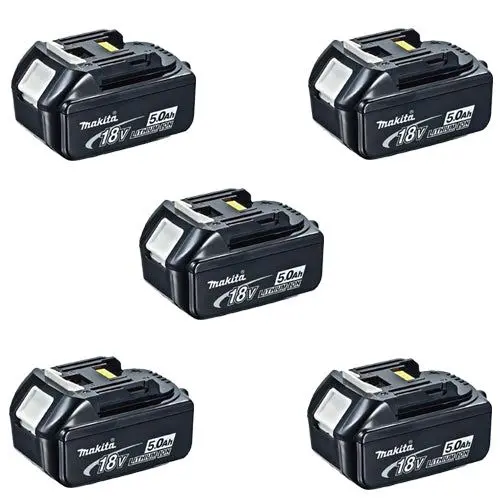 Makita Bl1850x5 18V 5.0Ah Lxt Li-Ion Genuine Makstar Battery (Pack Of 5) 1
