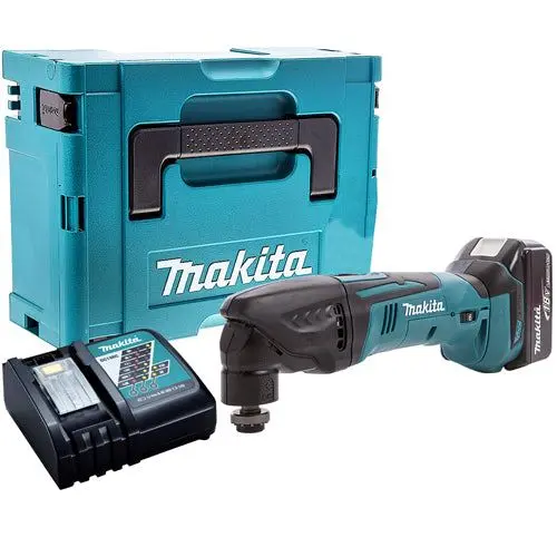 Makita Dtm50z 18V Oscillating Multi Tool Cutter With 1 X 5.0Ah Battery Charger & Type 3 Case 1