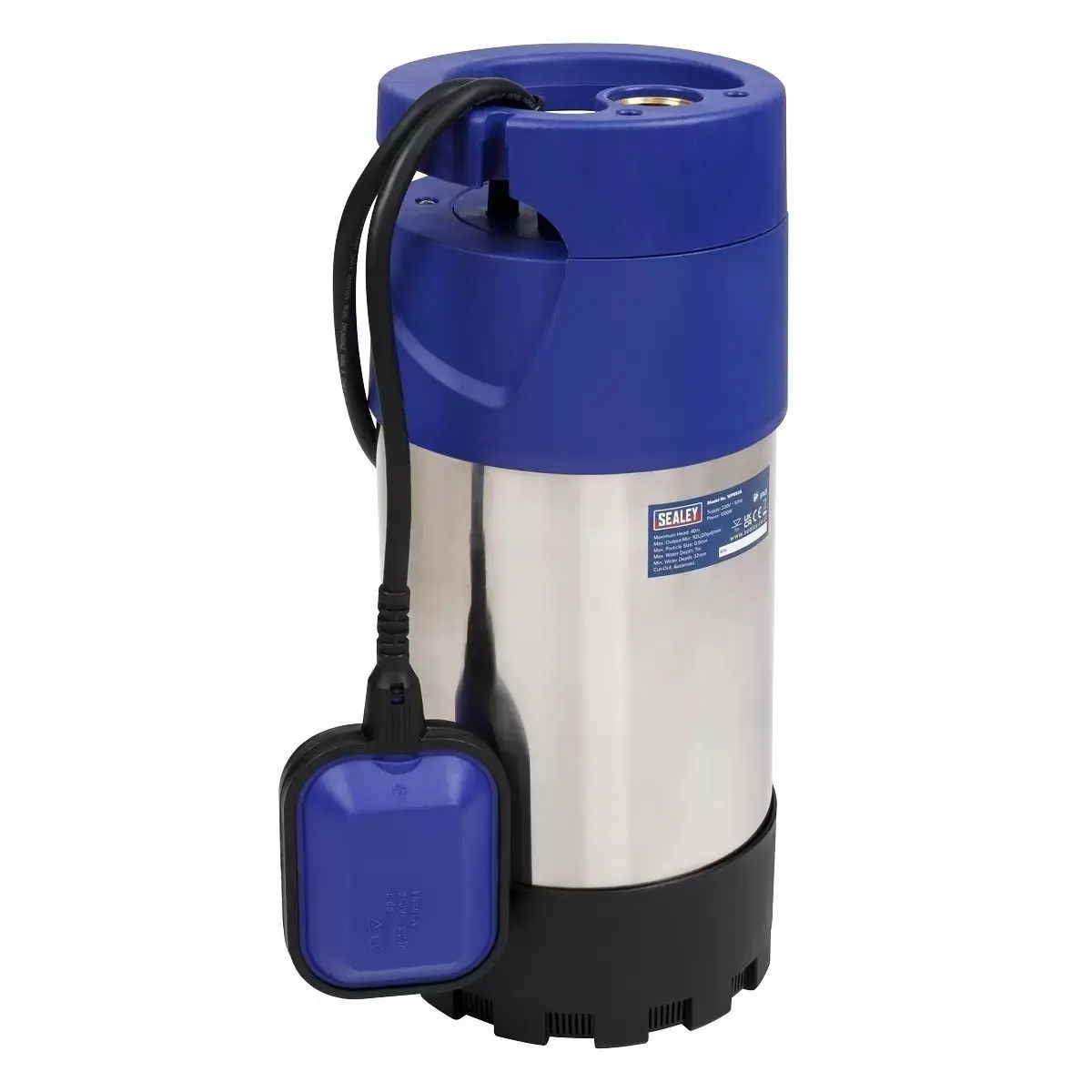Sealey Wps92a Submersible Stainless Water Pump 92L/Min 230V 1