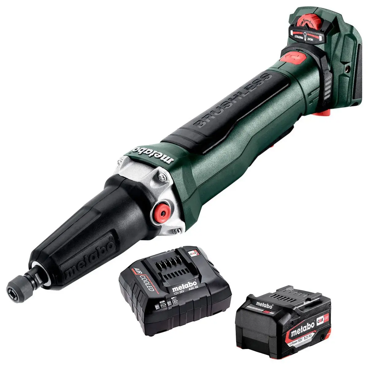 Metabo Gvpb 18 Ltx Bl 11-28 18V Brushless Die Grinder With 1 X 5.2Ah Battery & Charger 1