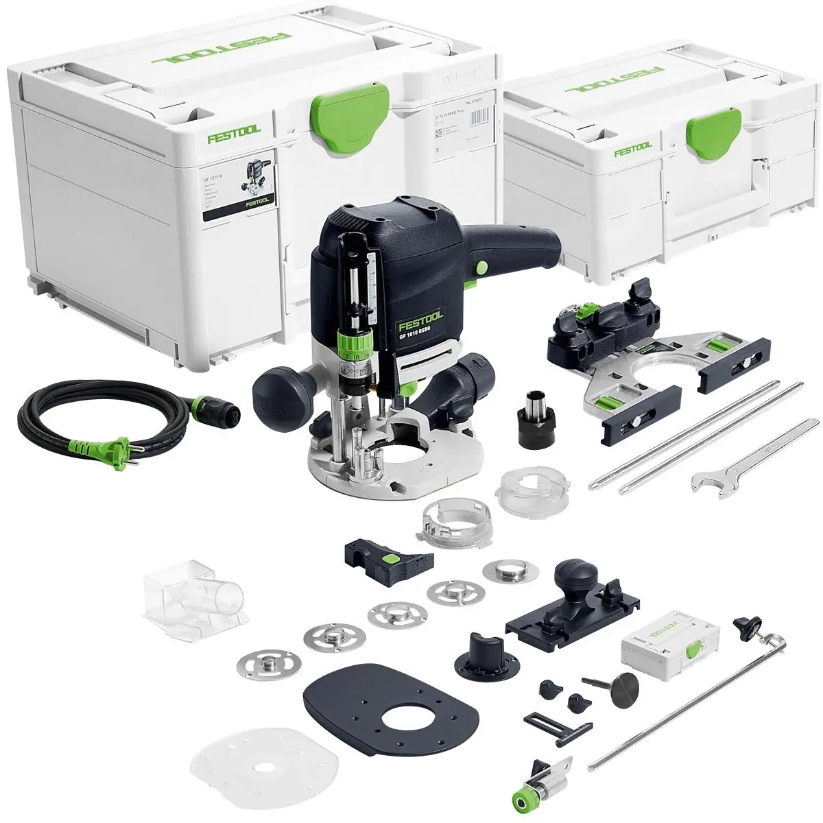 Festool Of 1010 Rebq-Plus 230V Gb Router Cutter - 578004 With Router Accessories Set 578046 1