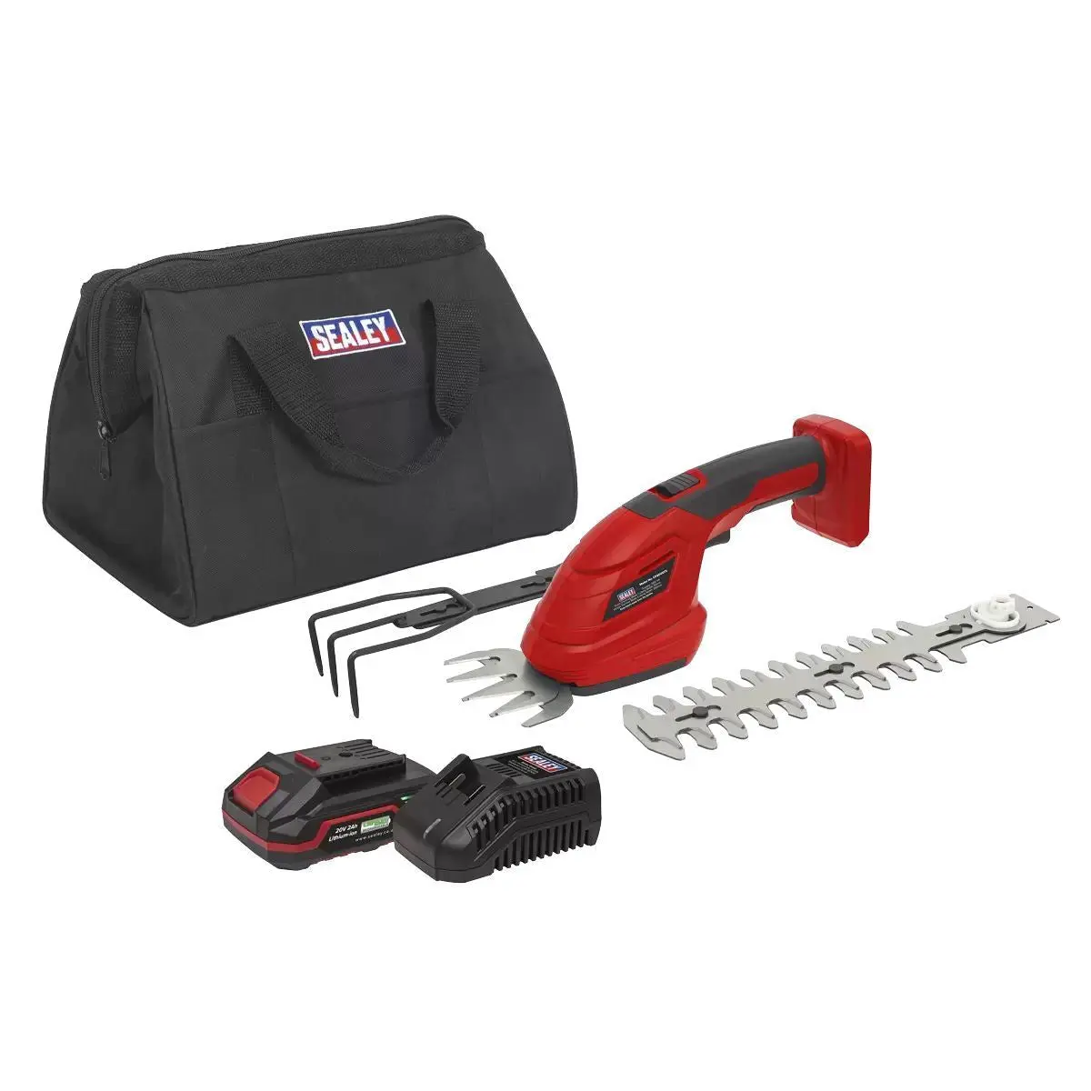 Sealey Cp20vgt3kit1 20V Cordless 3-In-1 Garden Tool Kit With Battery & Charger 1