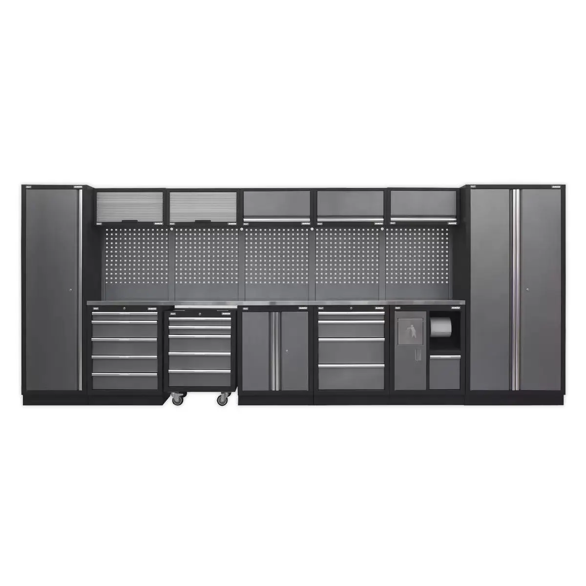 Sealey Apmsstack01ss Superline Pro 4.9M Storage System Stainless Worktop 1