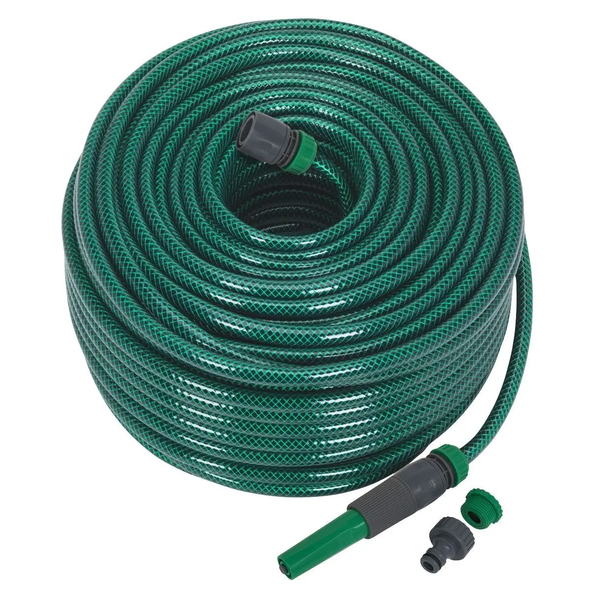 Sealey Gh80r Water Hose 80M With Fittings 1