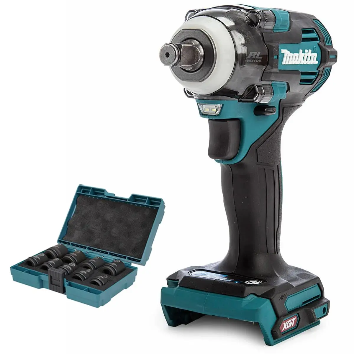Makita Tw004gz 40V Brushless Impact Wrench With 9 Piece Socket Set 1