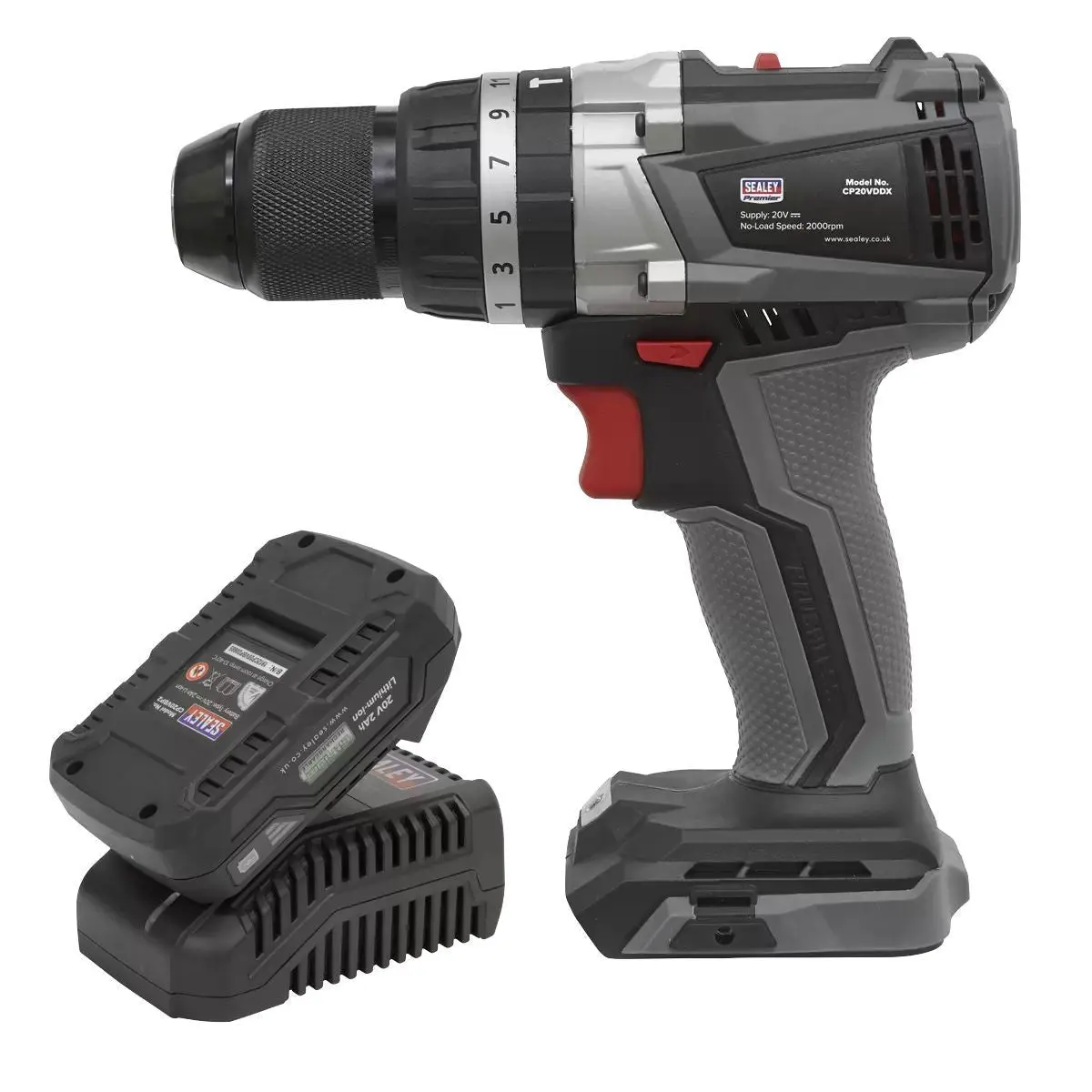 Sealey Cp20vddxkit1 20V Brushless Combi Drill Kit 13Mm 1 X 2Ah Battery & Charger 2