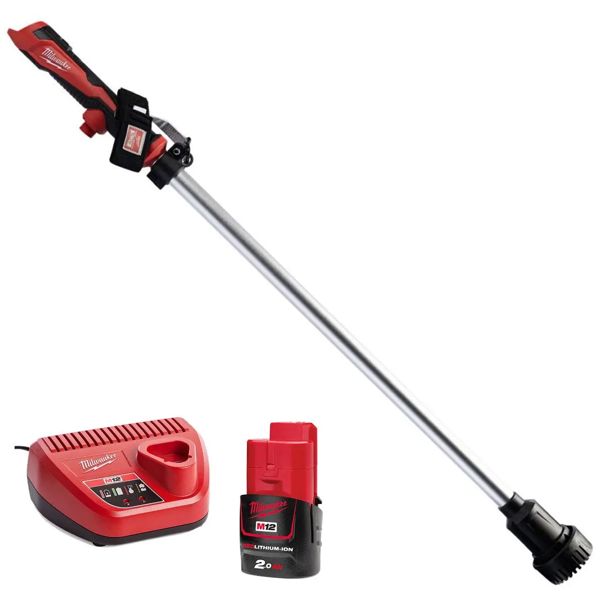 Milwaukee M12bswp-0 12V Hydropass Brushed Stick Water Pump With 1 X 2.5Ah Battery & Charger 1