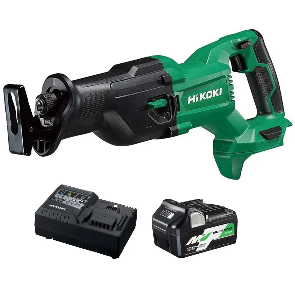 Hikoki Cr18dbw4z 18V Reciprocating Saw With 1 X 2.5Ah/5.0Ah Battery & Charger 1