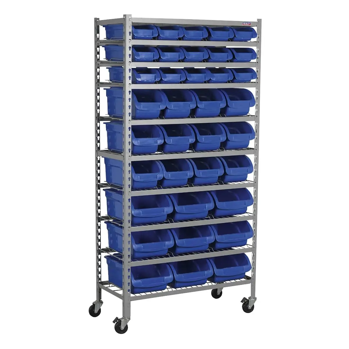 Sealey Tps36 Mobile Bin Storage System 36 Bins 1
