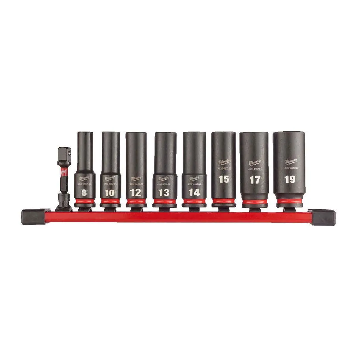 Milwaukee 3/8" Shockwave Deep Impact Socket Deep Set 9 Piece 4932480455 1