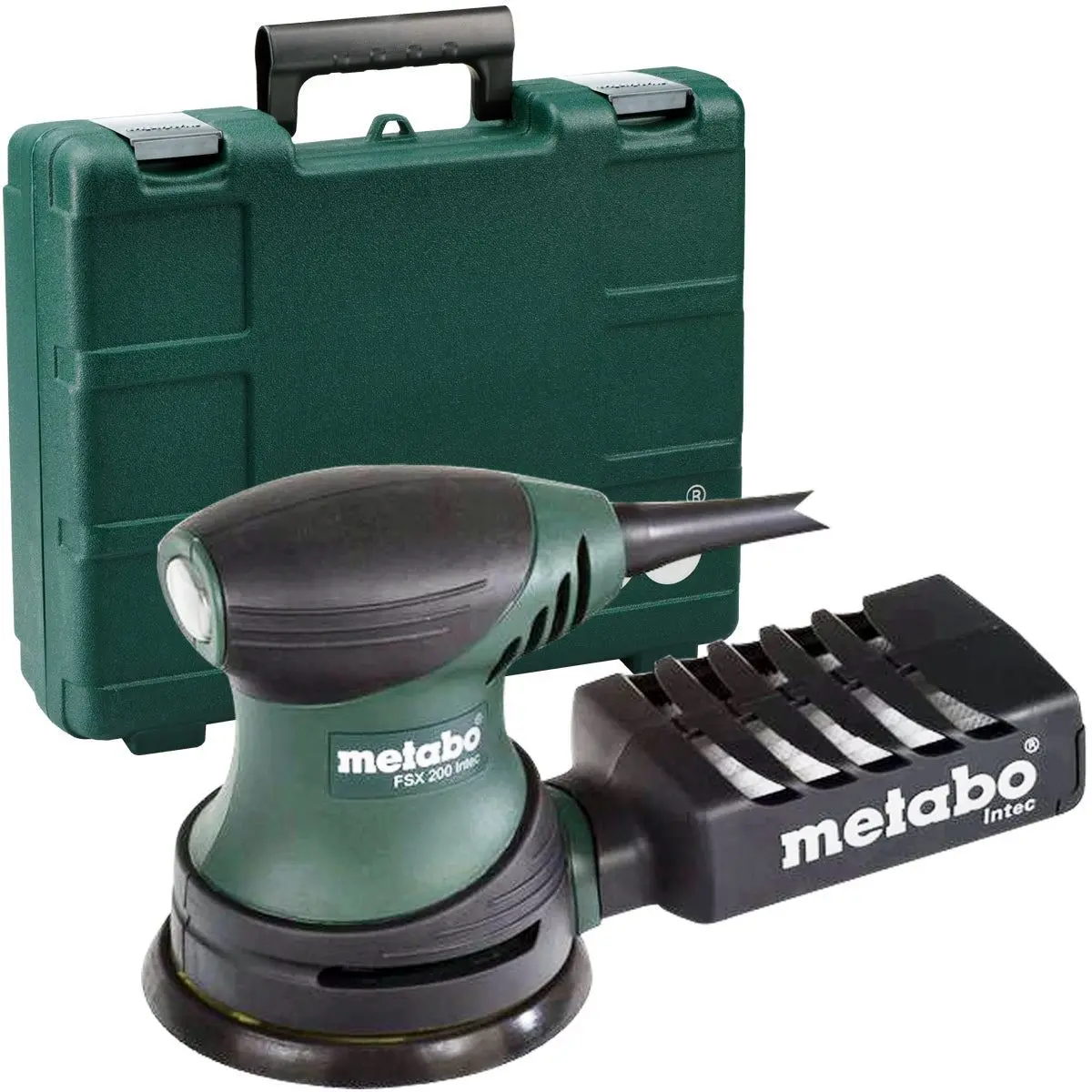 Metabo Fsx 200 Intec 125Mm Random Orbital Sander 240V With Plastic Carry Case 609225590 1