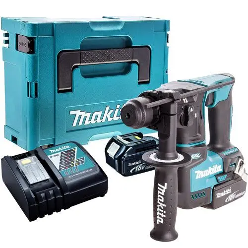 Makita Dhr171z 18V Sds+ Brushless Hammer Drill With 2 X 5.0Ah Batteries & Charger In Case 1