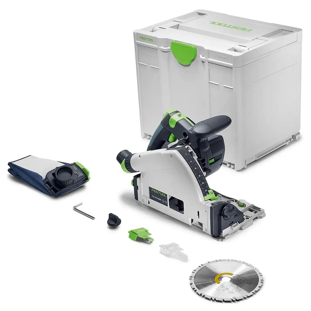 Festool Tsc 55 Kseb-Basic 18V Brushless 160Mm Plunge Cut Saw Body Only With Case - 577988 1