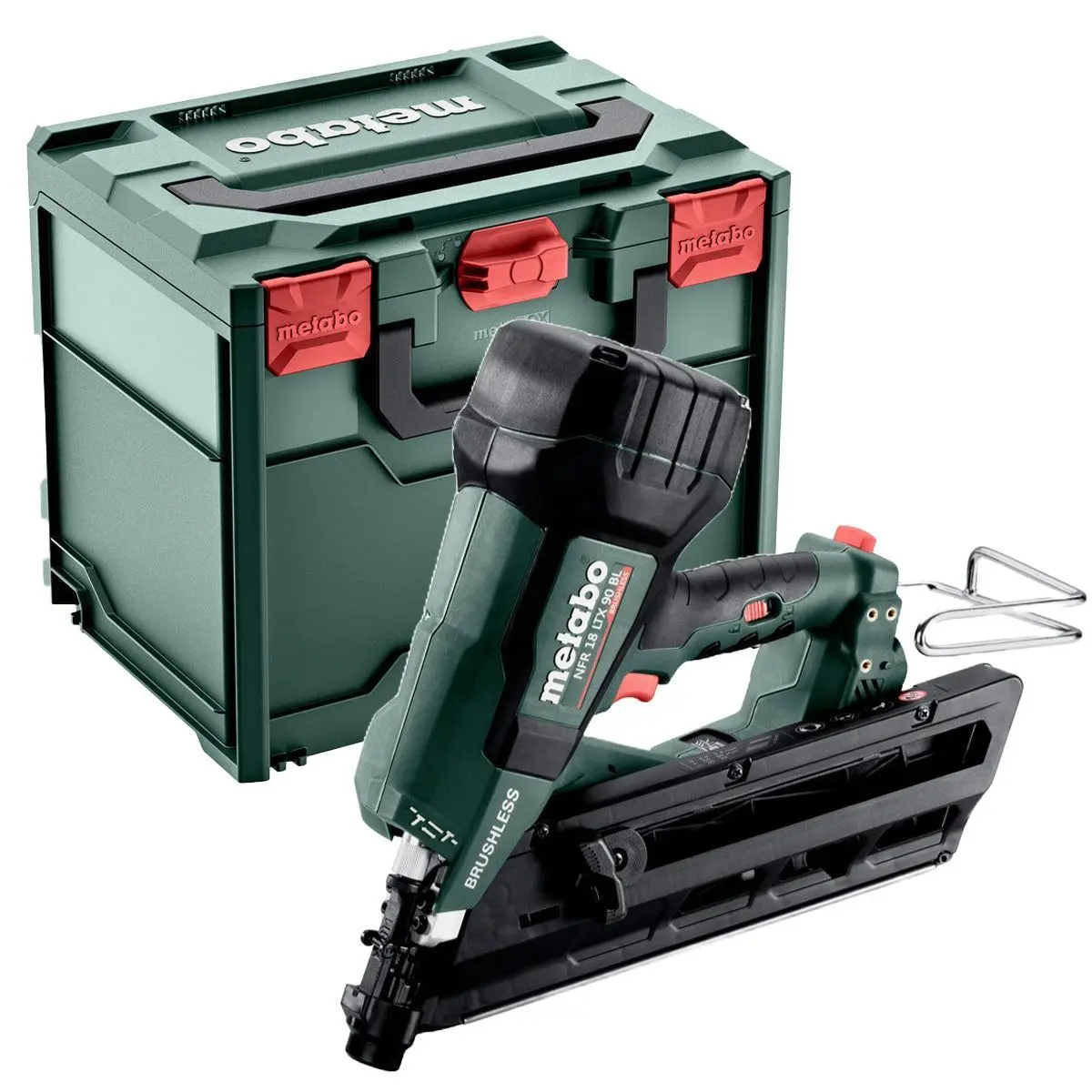 Metabo Nfr 18 Ltx 90 Bl 18V Brushless First Fix Framing Nailer Body Only & Metabox 612090840 1