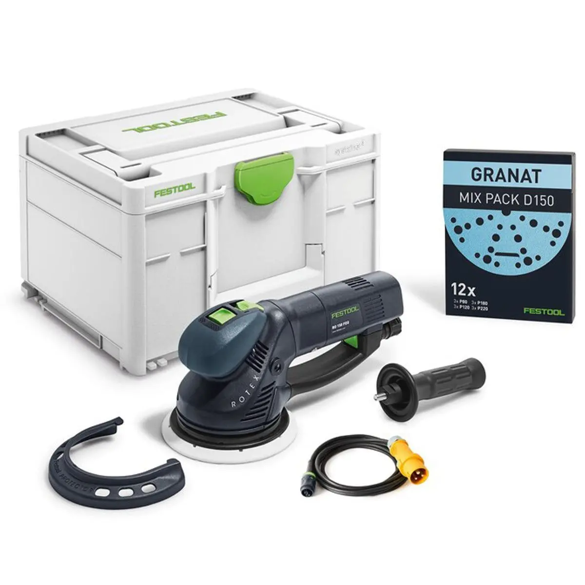 Festool Rotex Ro 150 Feq-Plus 150Mm Geared Eccentric Sander 110V Gb With Systainer - 576021 1