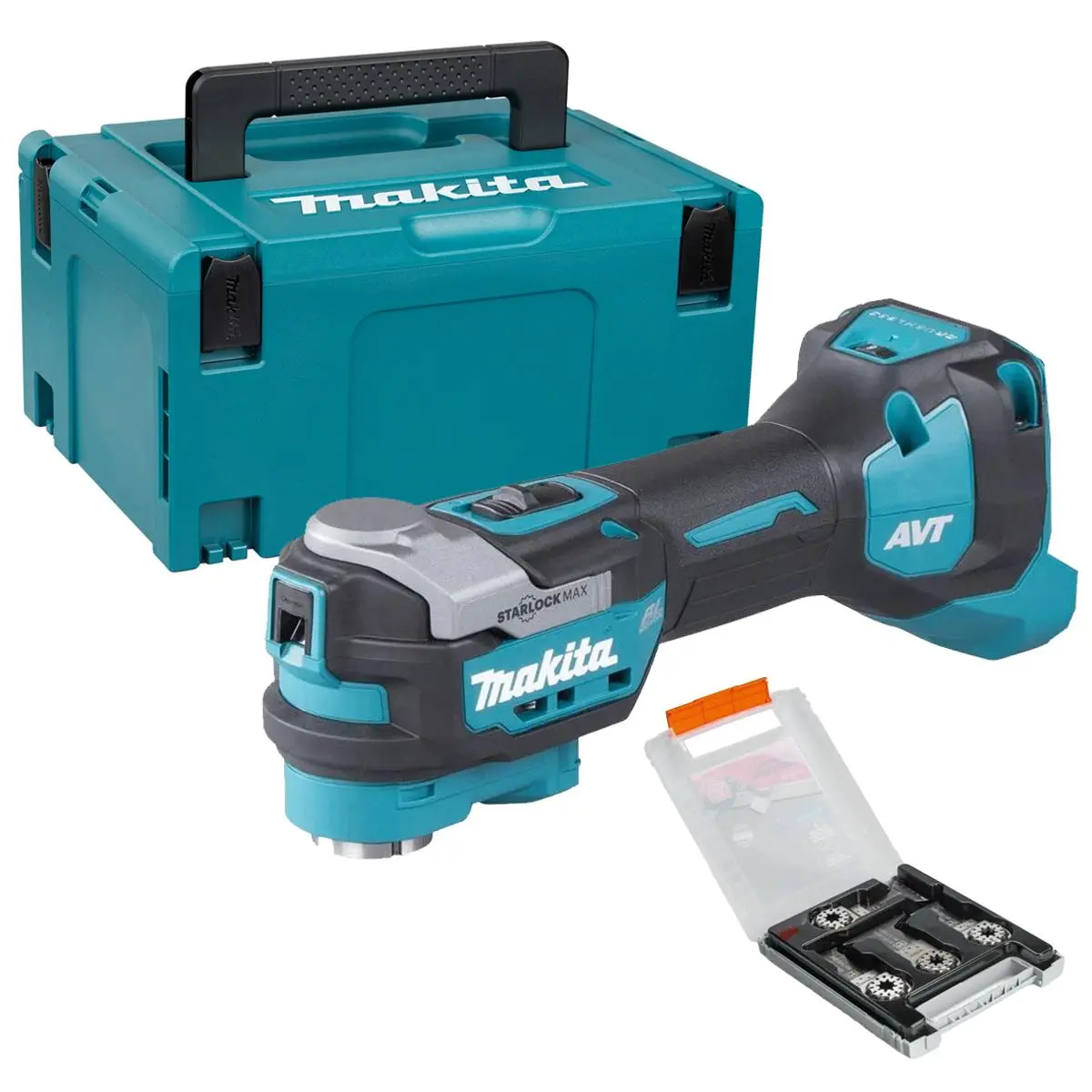 Makita Tm001gz02 40V Brushless Starlock Max Multi Tool With 6 Piece Accessory Set 1