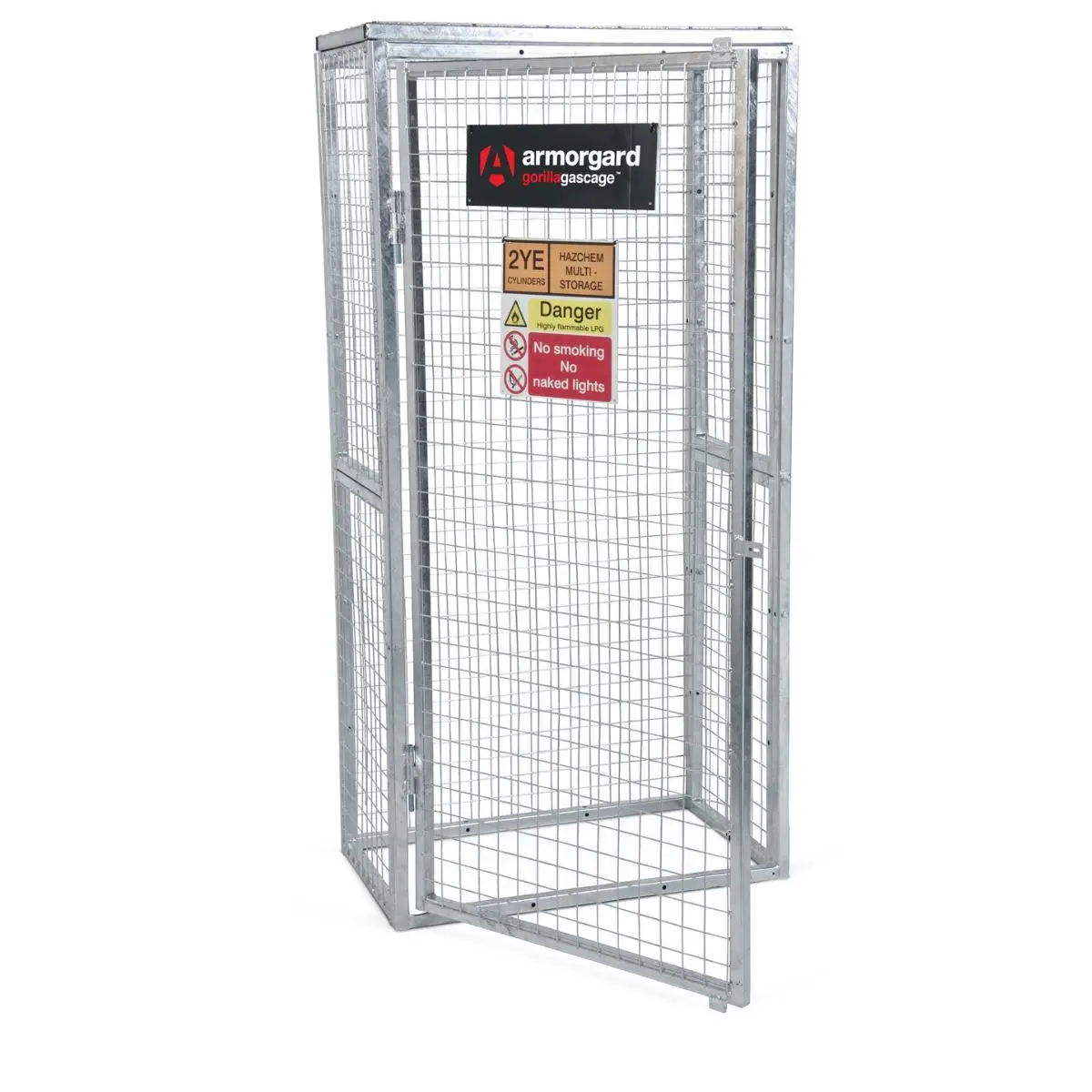 Armorgard Ggc3 Gorilla Gas Cage 912Mm X 566Mm X 1831Mm Heavy-Duty Secure Storage Solution For Gas Cylinders 1