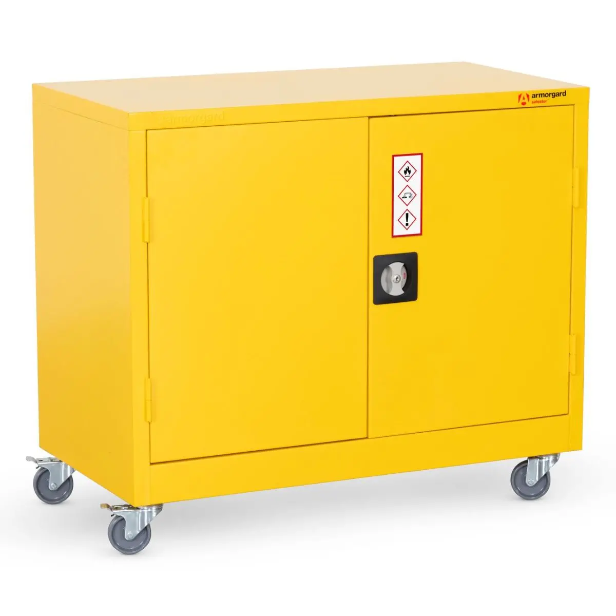 Armorgard Hmc1 Safestor Hazardous Mobile Cupboard 900Mm X 480Mm X 810Mm Secure Storage For Materials 1