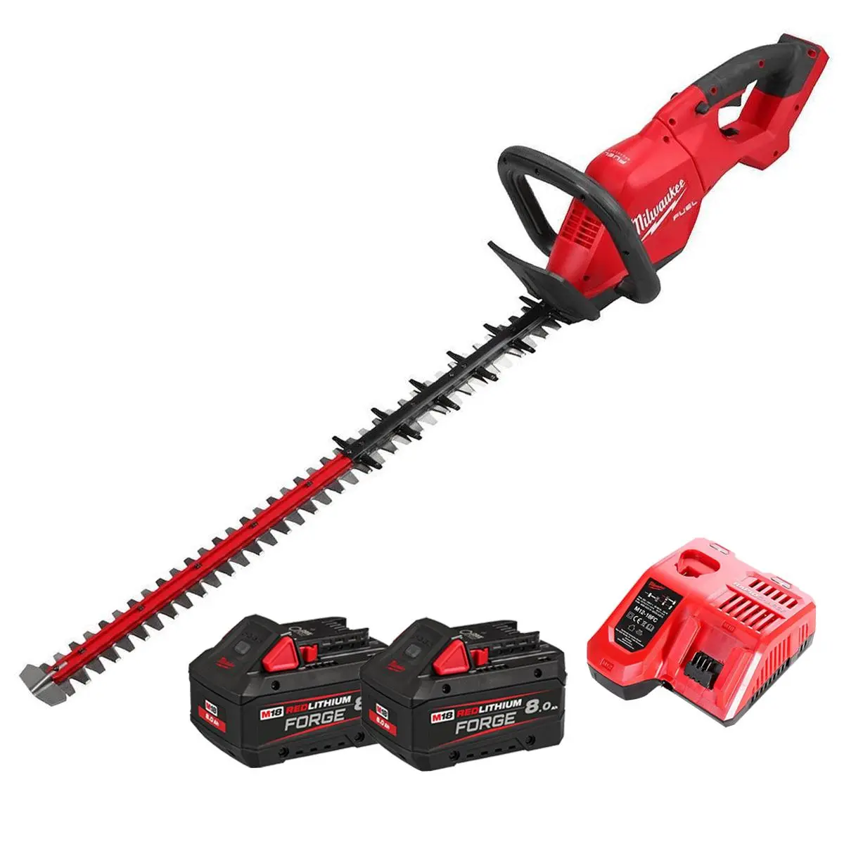 Milwaukee M18fhet75g2-802 18V Fuel Brushless 75Cm Hedge Trimmer With 2 X 8.0Ah Battery & Charger 4933498389 1