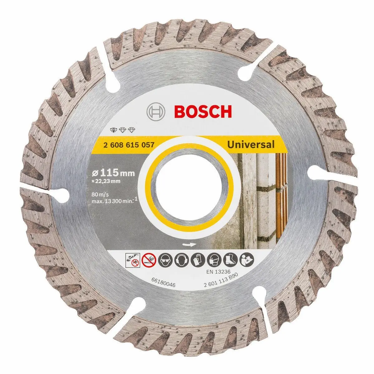 Bosch 115Mm Diamond Cutting Disc Standard For Universal - 2608615057 1