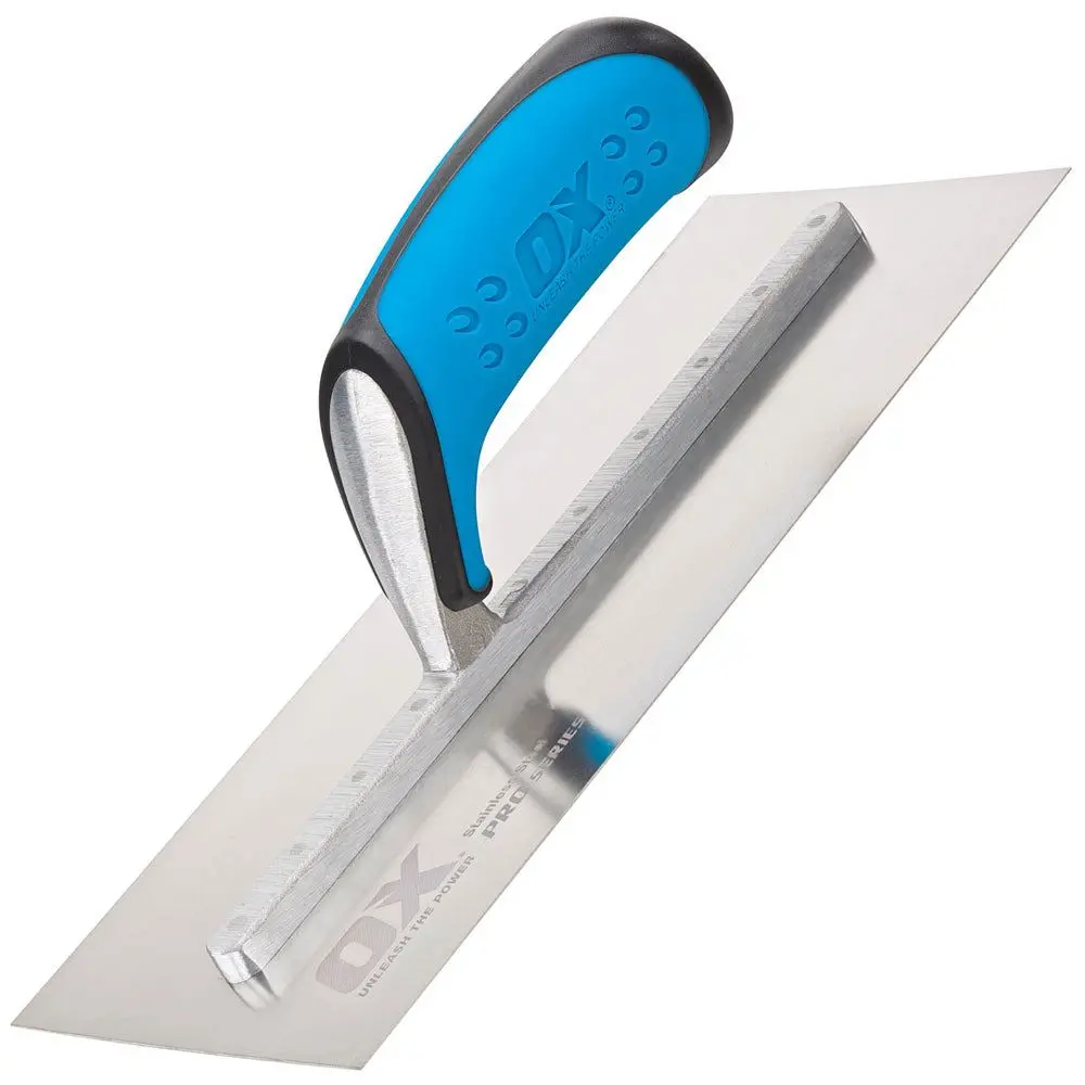 Ox Tools P011018 Pro Stainless Steel Plasterers Trowel 127Mm X 457Mm 1