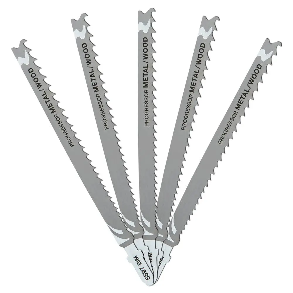 Dewalt 132Mm Hcs Progressor Tooth Jigsaw Blades Dt2059-Qz Pack Of 5 1