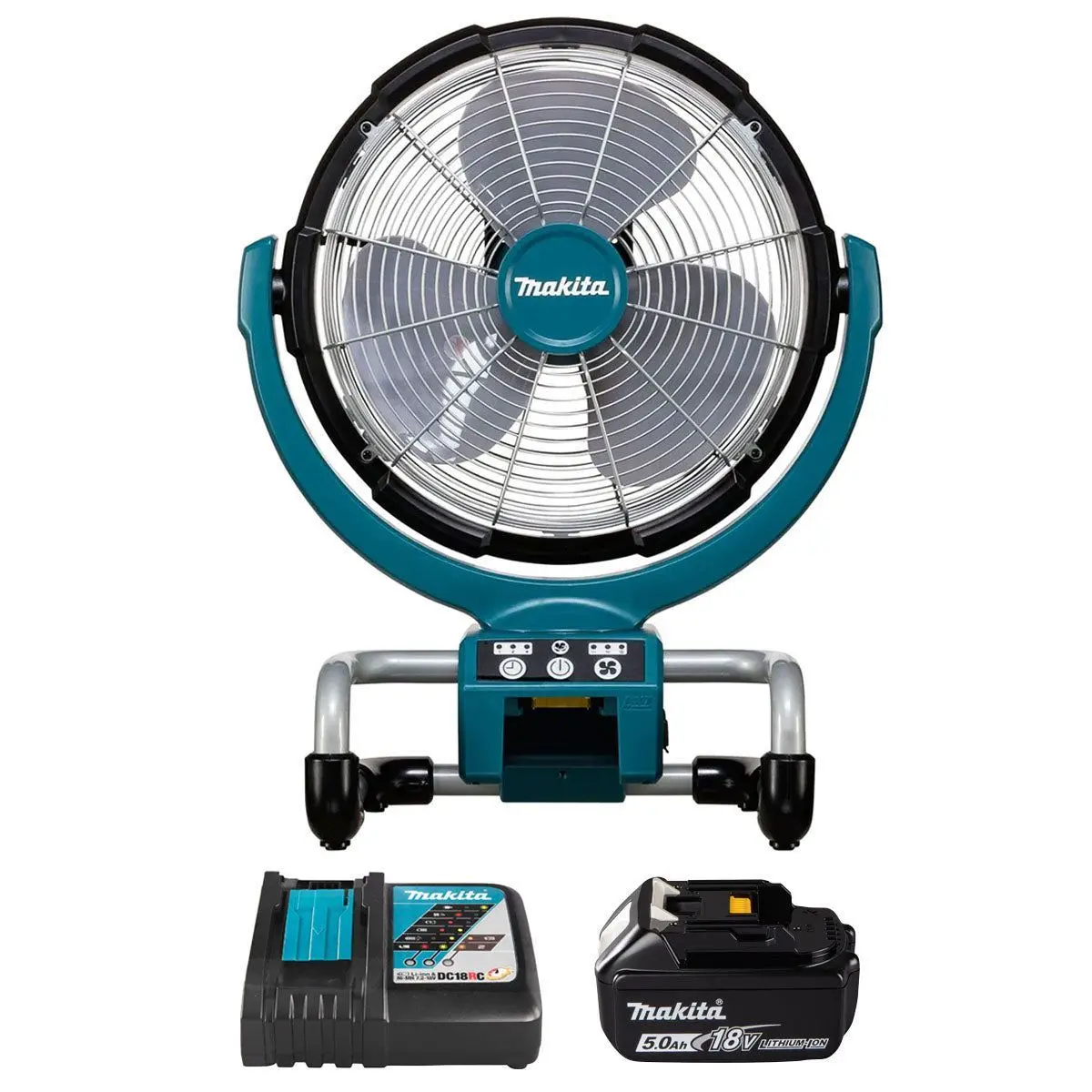 Makita Dcf300z 18V Lxt Cordless Fan With 1 X 5.0Ah Battery & Charger 1