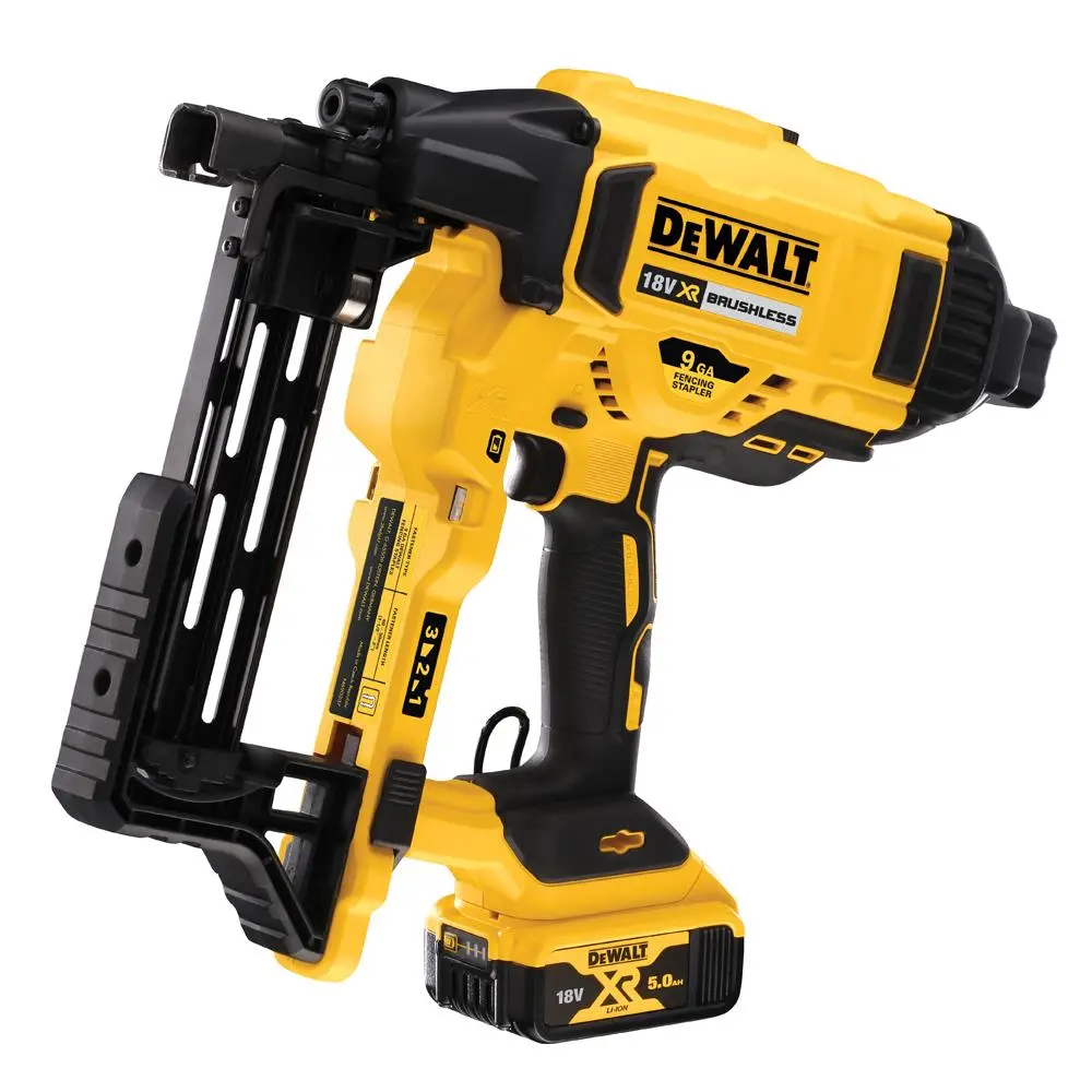 Dewalt Dcfs950p2 18V Xr Brushless First Fix Fencing Stapler With 2 X 5.0Ah Battery & Charger In Case 1