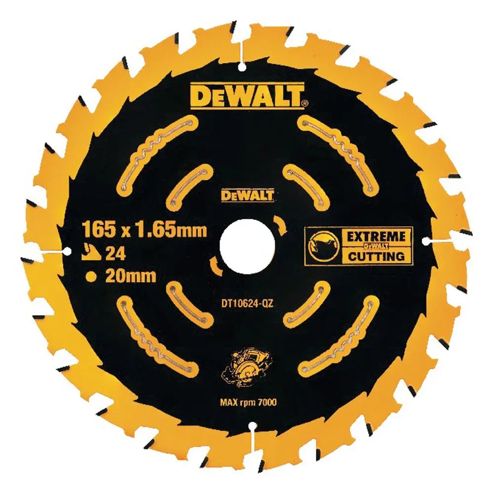 Dewalt 165Mm 24T Extreme Framing Circular Saw Blade Dt10624-Qz 1