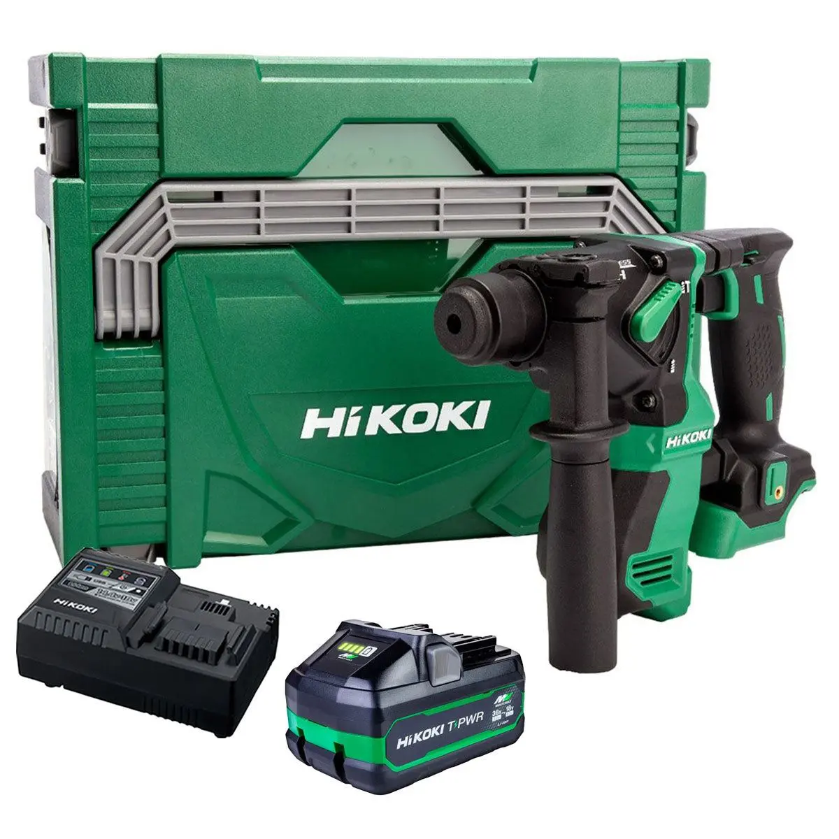 Hikoki Dh18dpaj3z 18V Brushless Sds+ Rotary Hammer With 1 X 4.0Ah/8.0Ah Battery Charger & Case 1