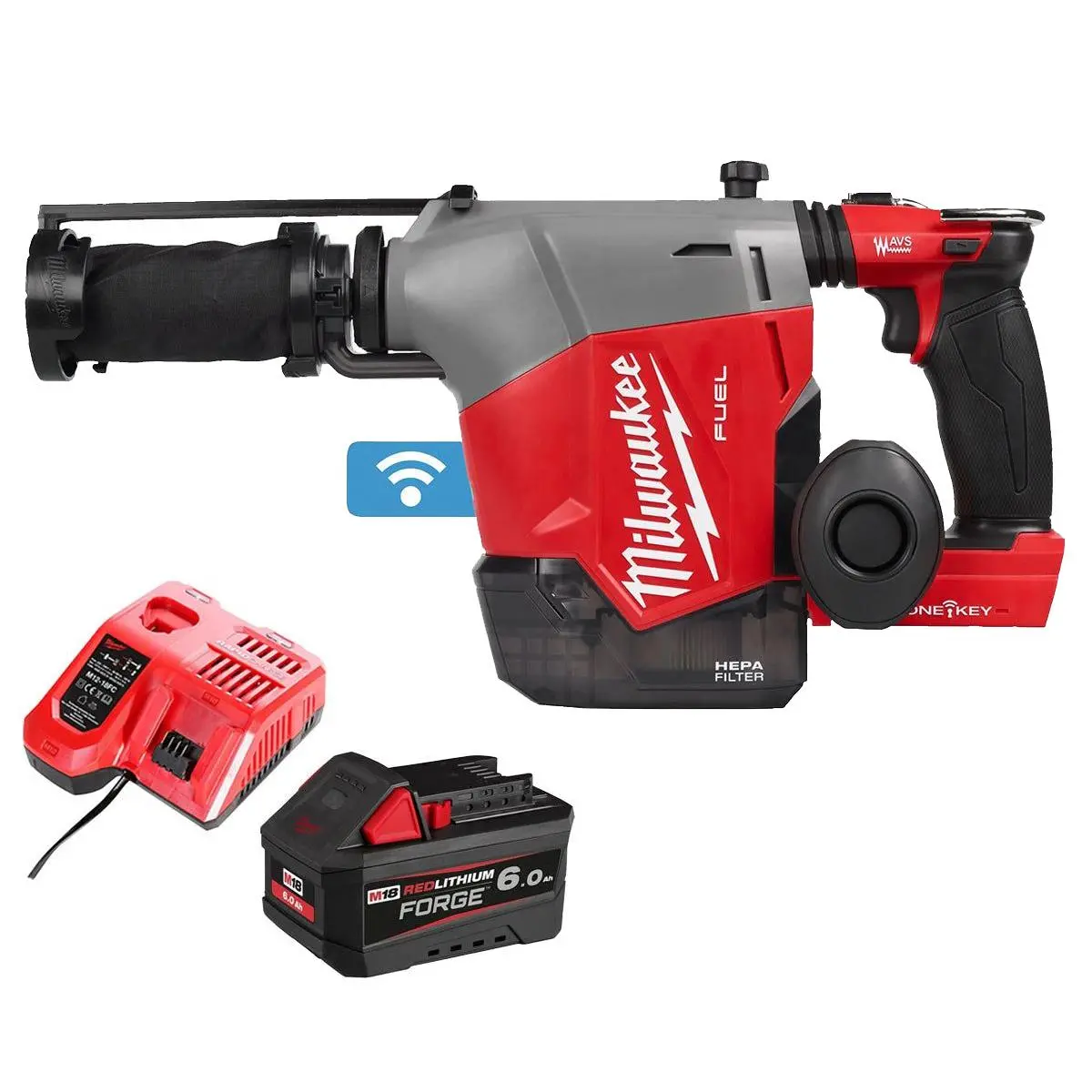 Milwaukee M18fhafoh16-0 18V Brushless Sds+ Hammer Drill With 1 X 6.0Ah Battery & Charger 1