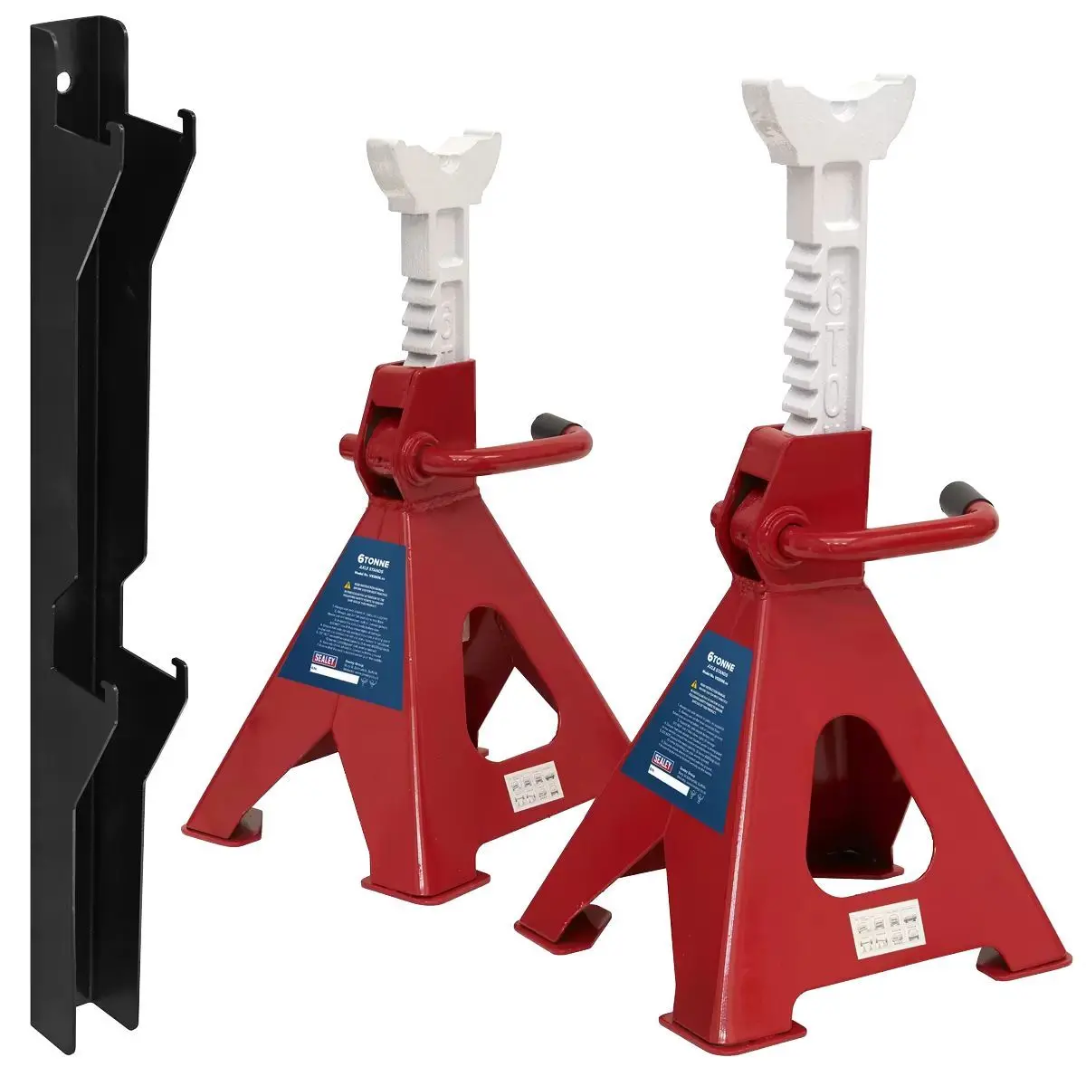 Sealey Vs2006combo Axle Stand & Axle Stand Storage Rack Combo 6 Tonne 1