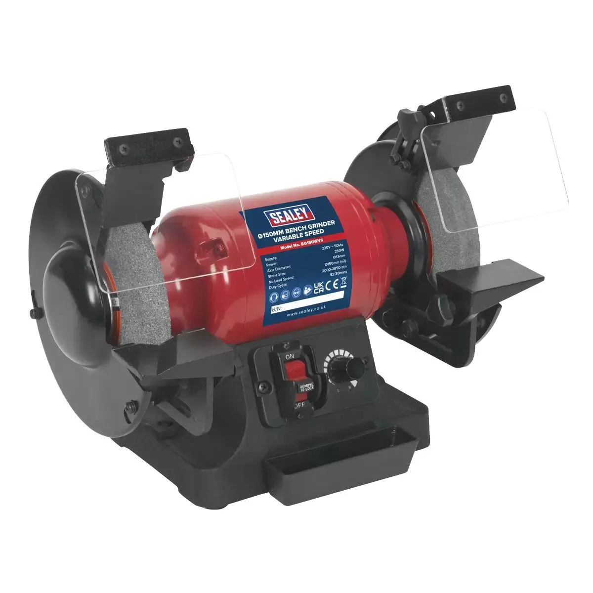 Sealey Bg150wvs Bench Grinder 150Mm Variable Speed 1