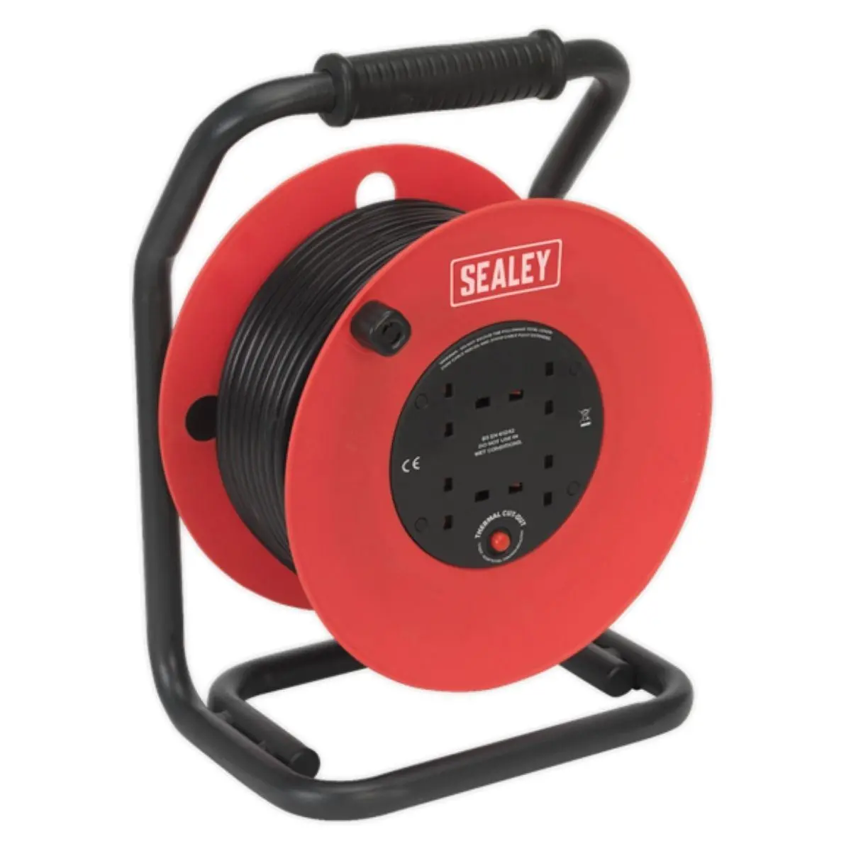 Sealey Cr22525 25M Heavy-Duty Cable Reel With Thermal Trip -230V 1