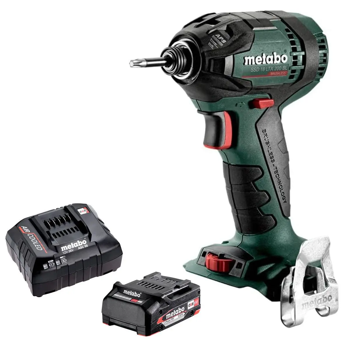 Metabo Ssd 18 Ltx 200 Bl 18V Brushless 1/4" Impact Driver With 1 X 2.0Ah Battery & Charger 1