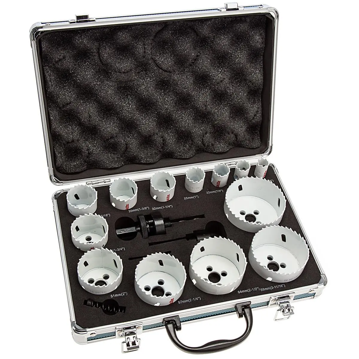 Makita D-47307 Universal Hole Saw Aluminium Kit Set Of 16 Piece 1