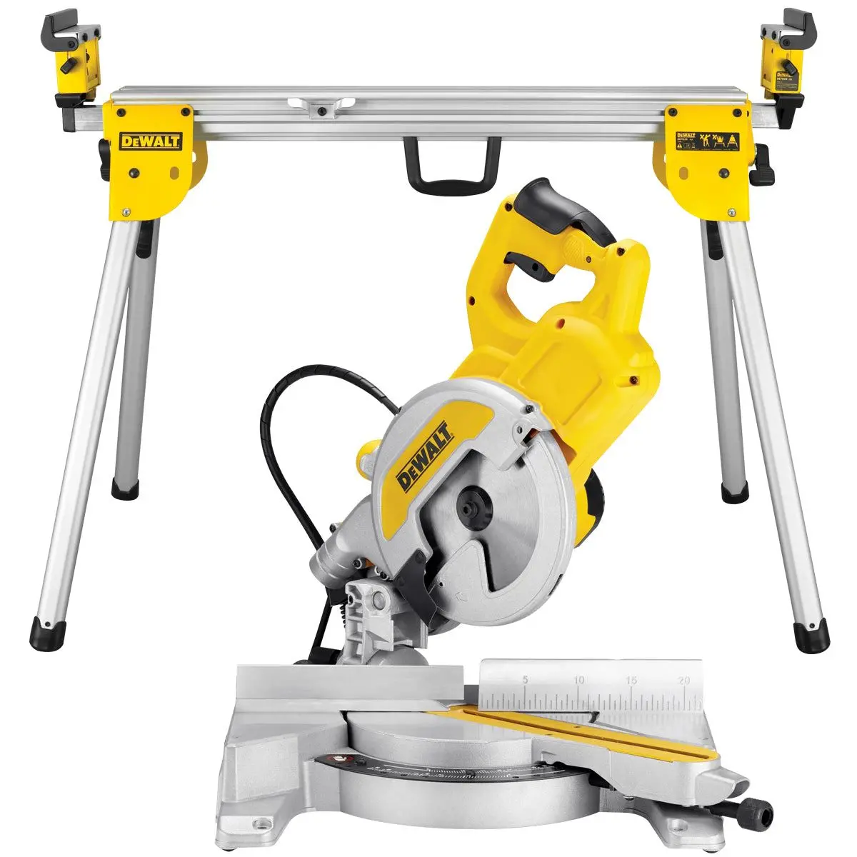 Dewalt Dws777-Lx 216Mm Xps Slide Compound Mitre Saw 110V With Leg Stand 1