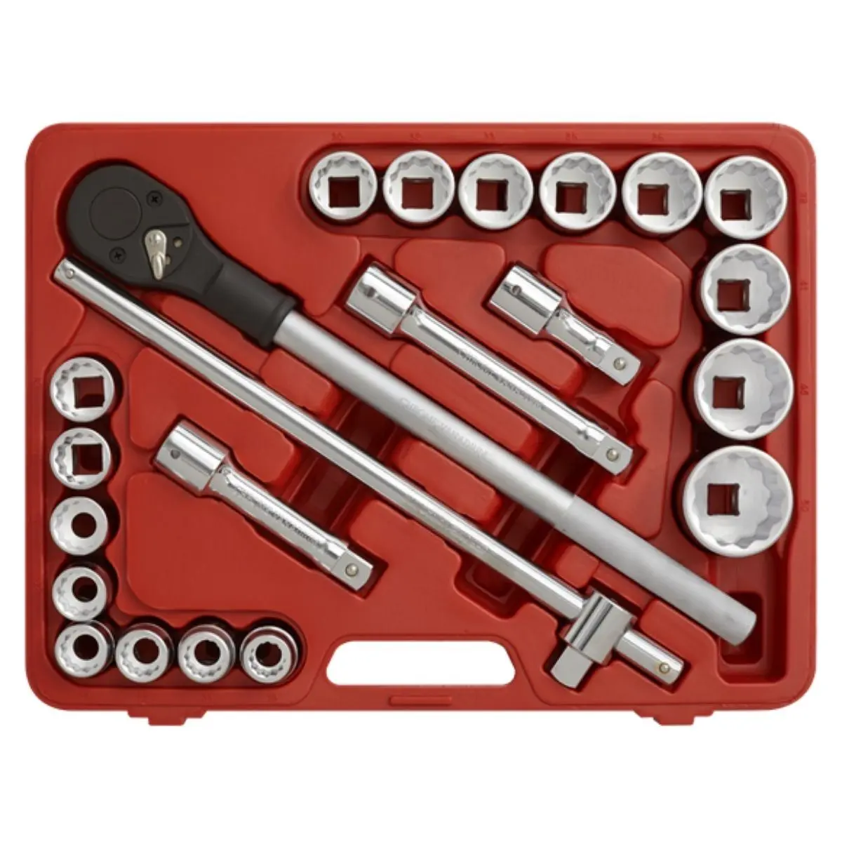 Sealey Ak2598 3/4"Sq Drive 12-Point Walldrive® Socket Set 22Pc 2