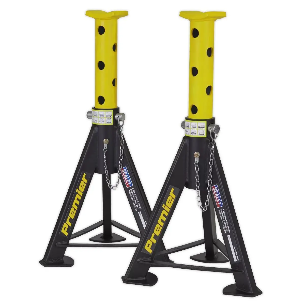 Sealey As6y Axle Stands 6 Tonne Capacity Per Stand 1