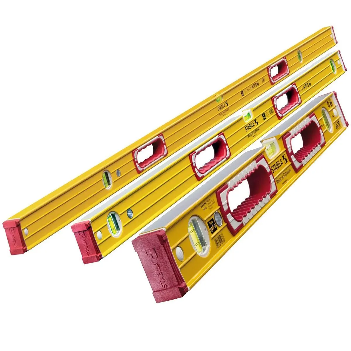 Stabila Stb196-2-Trio 196-2 60Cm, 120Cm & 180Cm Spirit Level 3 Vial 1