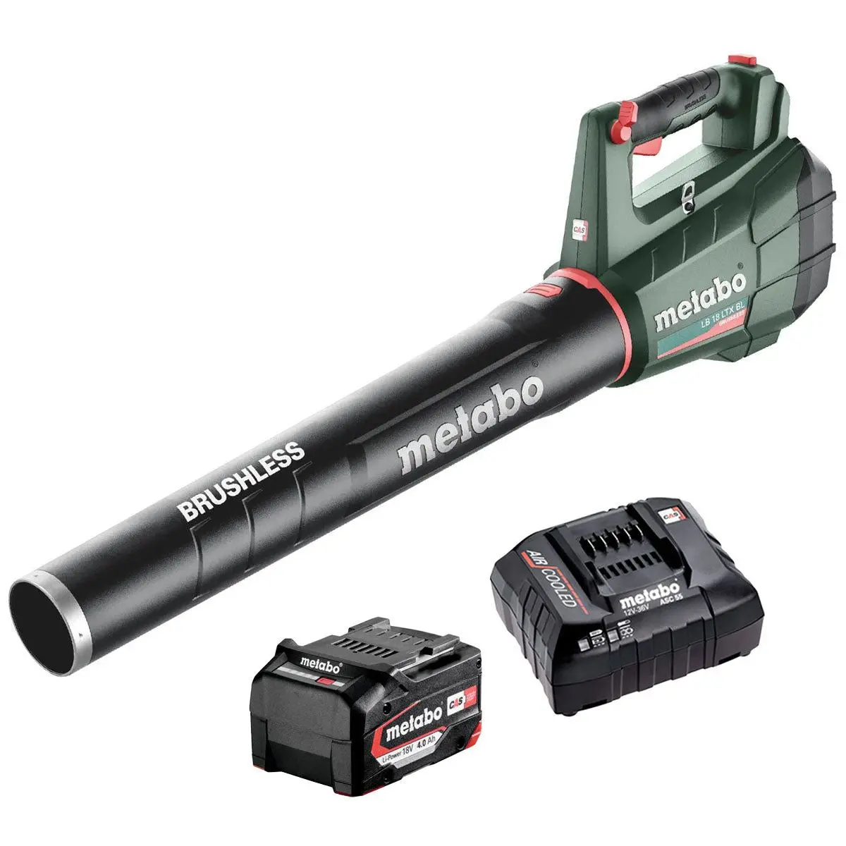 Metabo Lb 18 Ltx Bl 18V Brushless Leaf Blower With 1 X 4.0Ah Battery & Charger 1