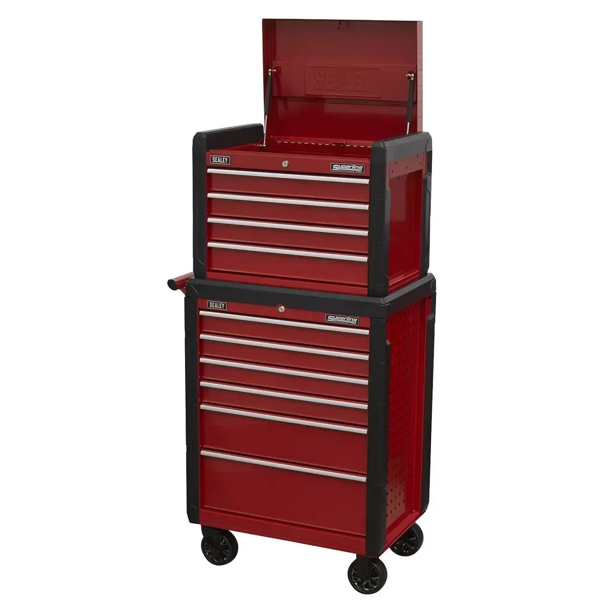 Sealey Ap3410stack Top Chest 4 Drawer & Roll Cab 6 Drawer Combination 1