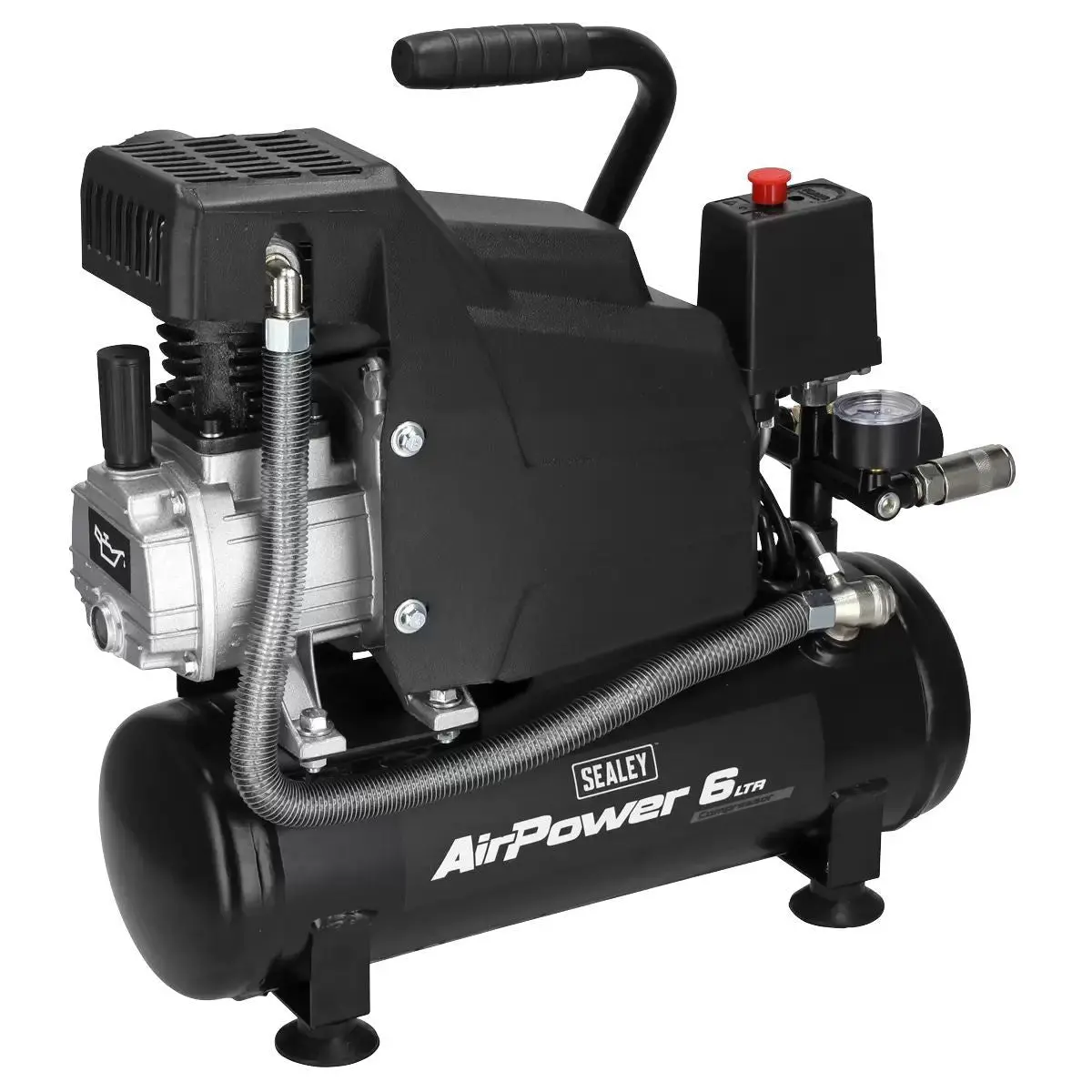 Sealey Sac0620a 6L Direct Drive Air Compressor 230V/13A Compact, Powerful & Reliable For Workshops 1