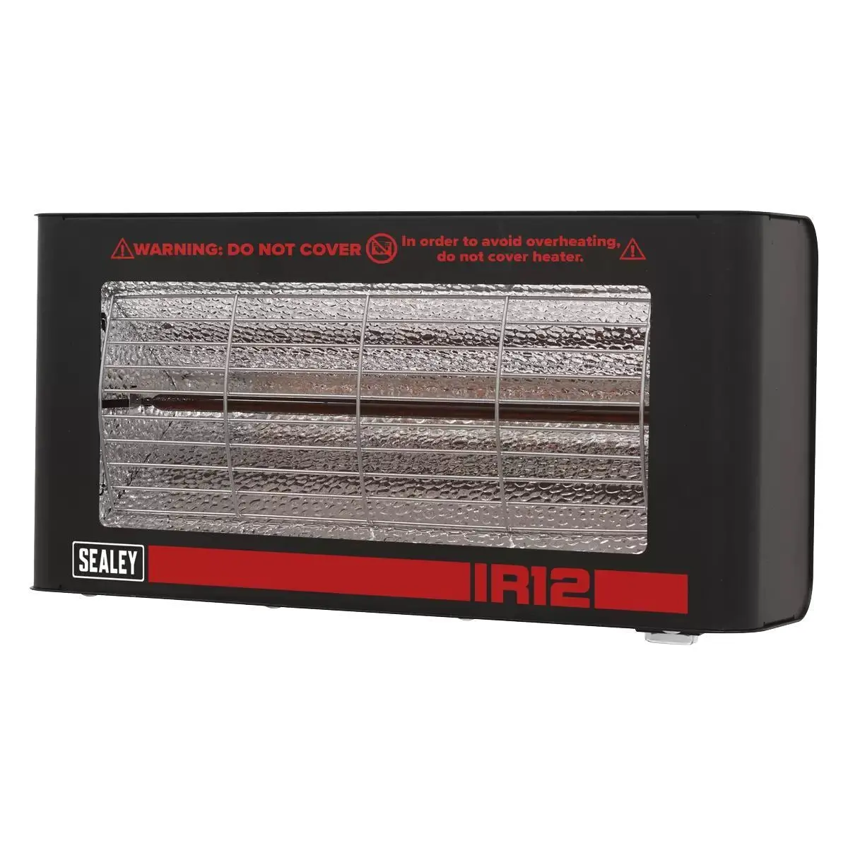Sealey Ir12 Infrared Quartz Heater Wall Mounting 1200W/230V 1